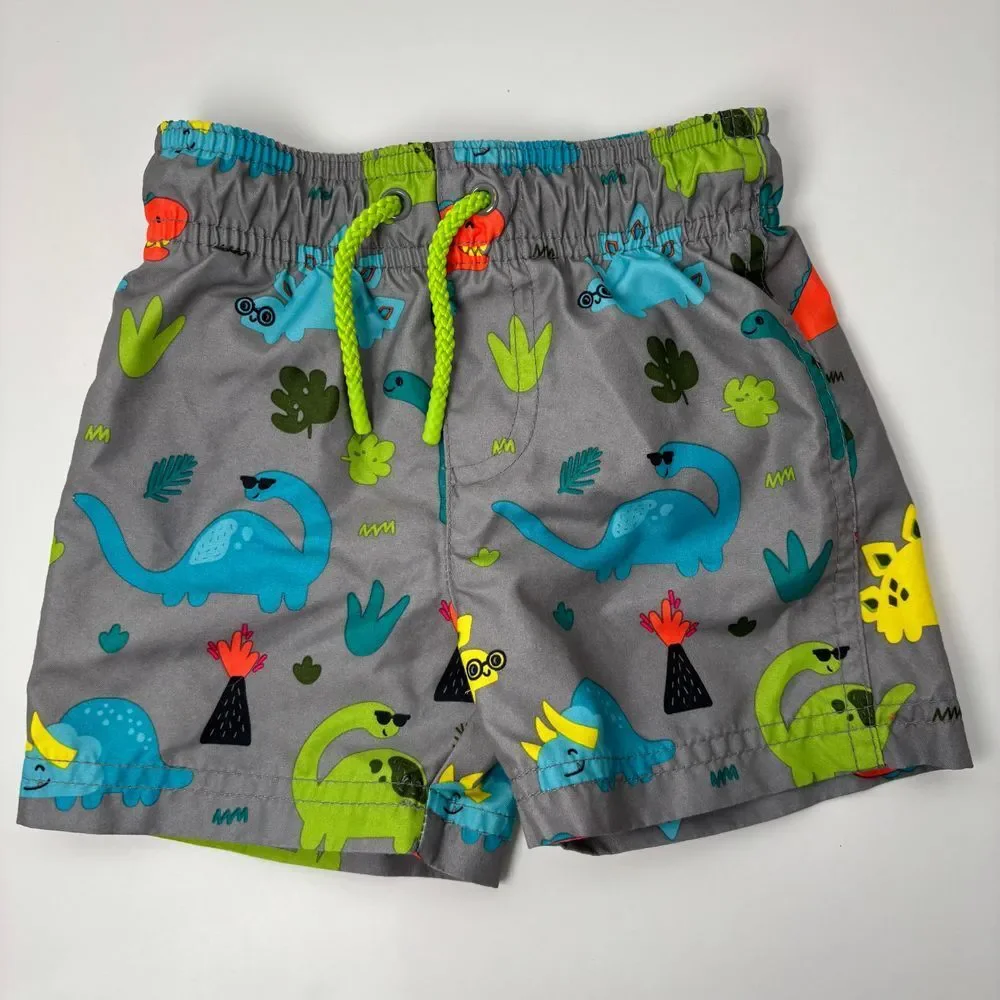 Baby Boys 9M 18M Swim Trunk Bundle Cat & Jack Dinosaurs‎ Swimwear